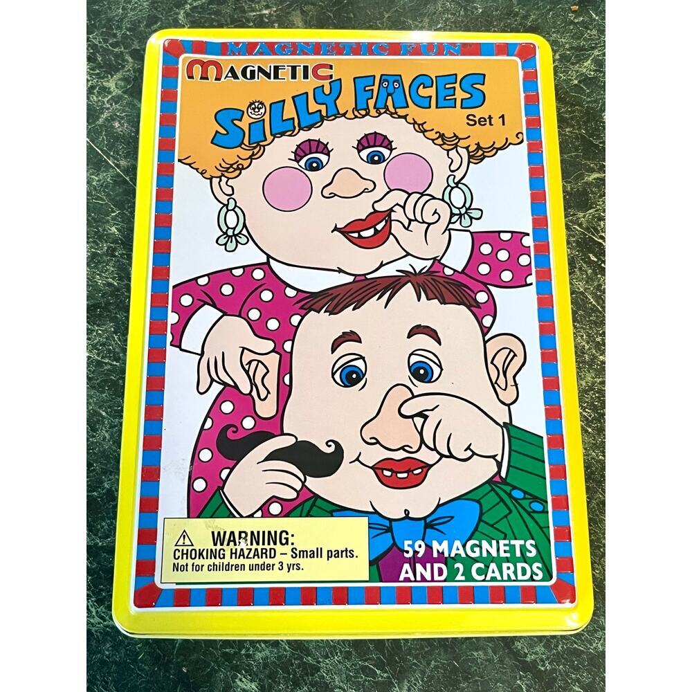 Magnetic Fun Magnetic Silly Faces Set 1 Collectors Edition Lee Publications RARE